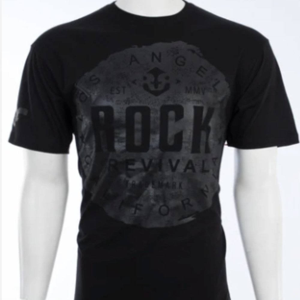 ROCK REVIVAL Mens Short Sleeve FREEMAN Crewneck T-Shirt